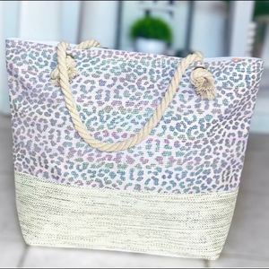 ⭐️🐆 METALLIC LEOPARD TOTE 🔥